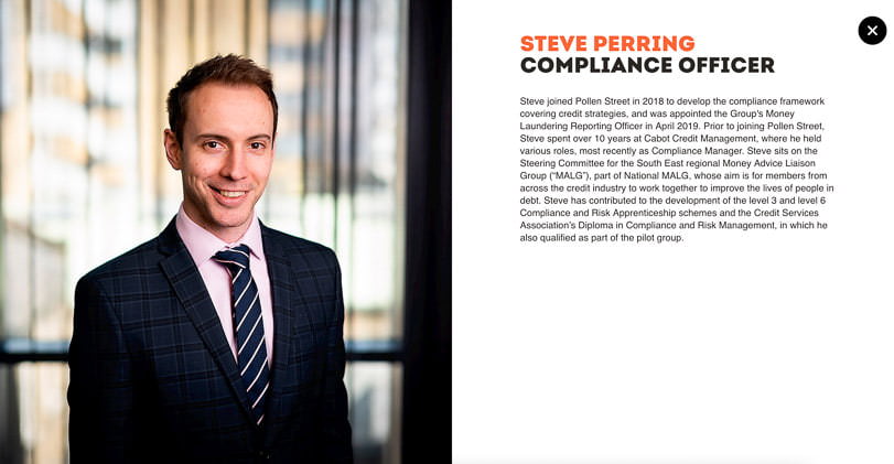 New website photograph taken for private equity company in use on their website.