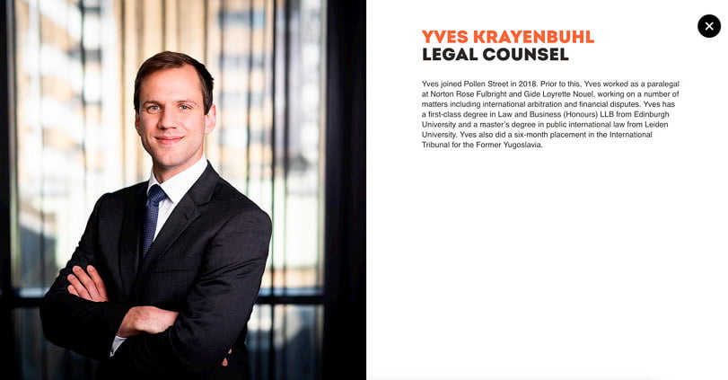 New website photograph taken for private equity company in use on their website.