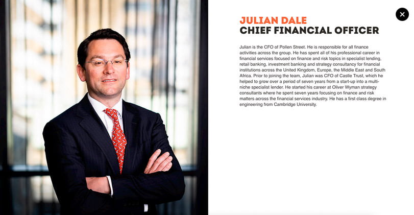 New website photographs in use on private equity company site.