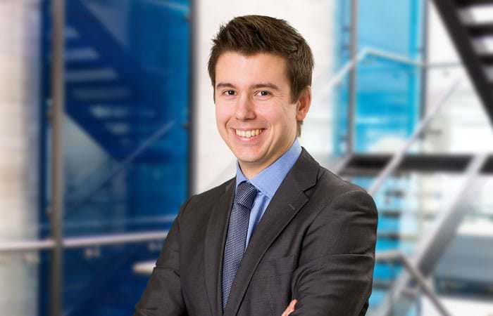 Portrait of construction company employee for use on the company's intranet