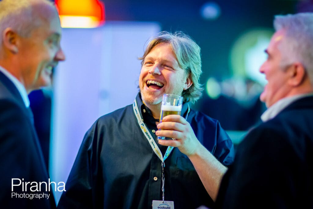 Stand photographer at Excel in London - photograph of guest