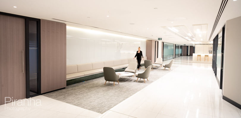 A Mix of Photography for Private Equity Firm in London 6 Reception area photography in PE company offices in London