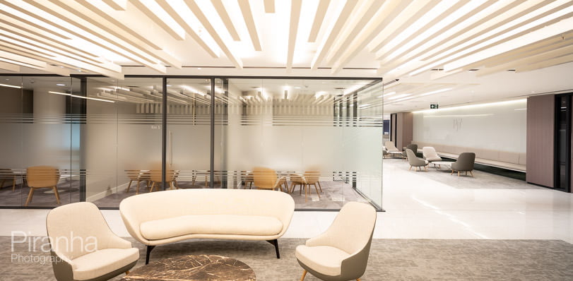 A Mix of Photography for Private Equity Firm in London 3 Reception area photography in PE company offices in London