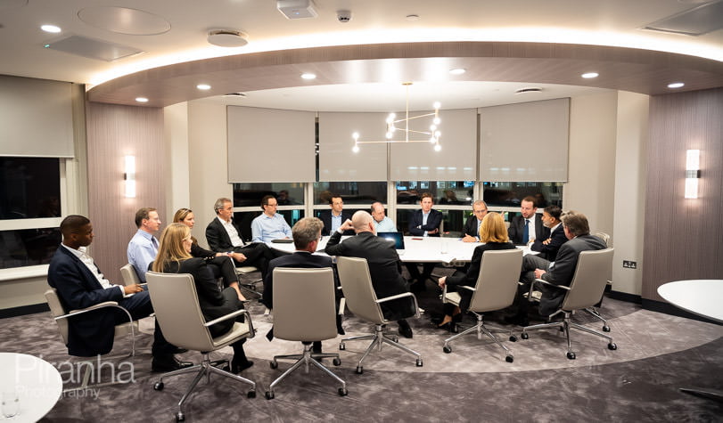 Board room photography for private equity company