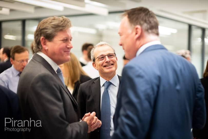A Mix of Photography for Private Equity Firm in London 27 Private equity company evening event photography in London - guests at drinks party