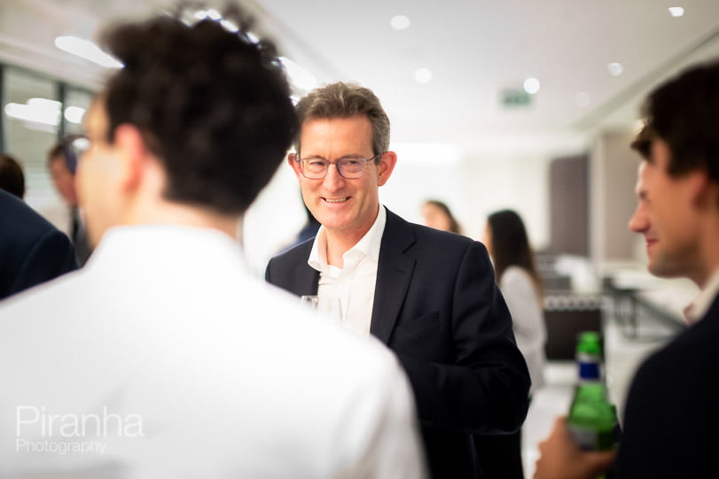 A Mix of Photography for Private Equity Firm in London 22 Private equity company evening event photography in London - guests at drinks party