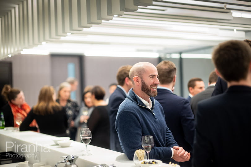 A Mix of Photography for Private Equity Firm in London 21 Private equity company evening event photography in London - guests at drinks party