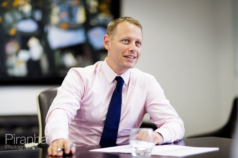 Meeting photography at London bank's offices