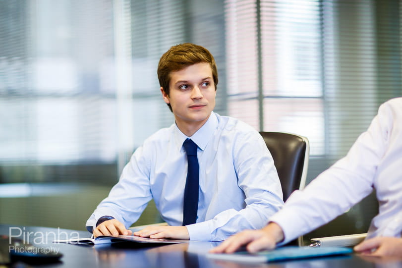  London bank staff member photographed in meeting