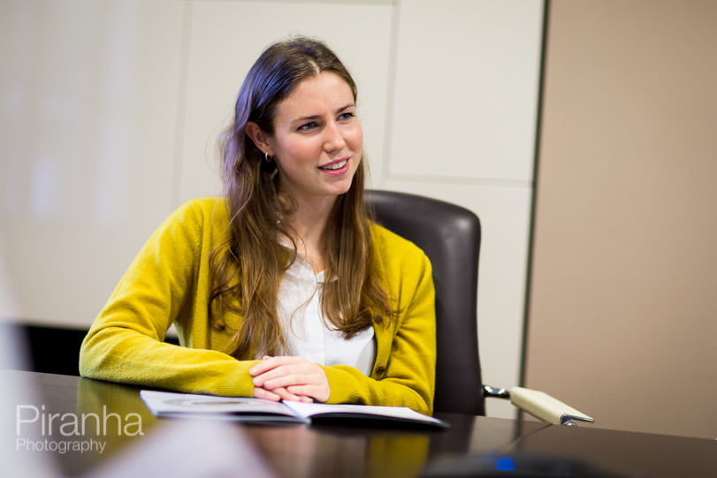 Meeting photography at London bank's offices