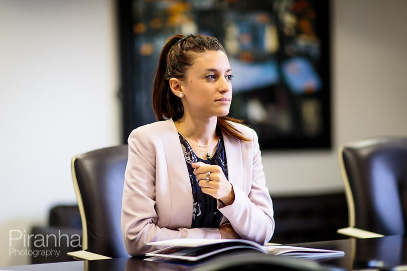  London bank staff member photographed in meeting