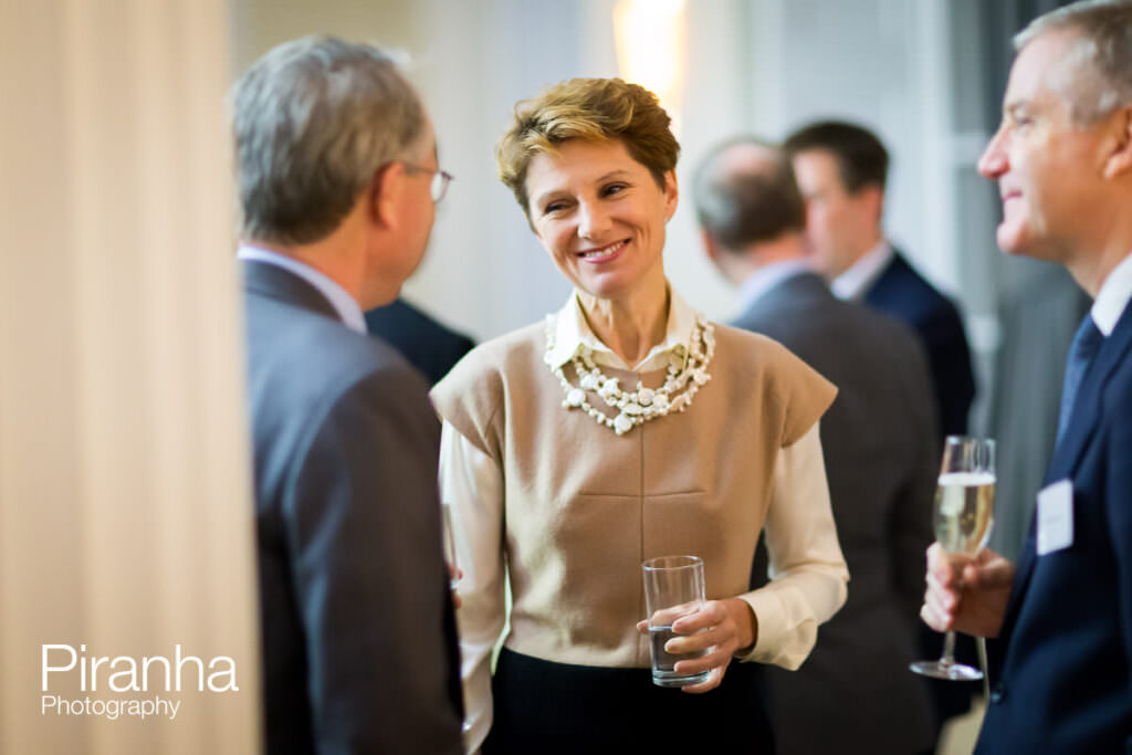 Corporate event photography for London management consultants at the RSA - Royal Society of Arts - drinks reception photography