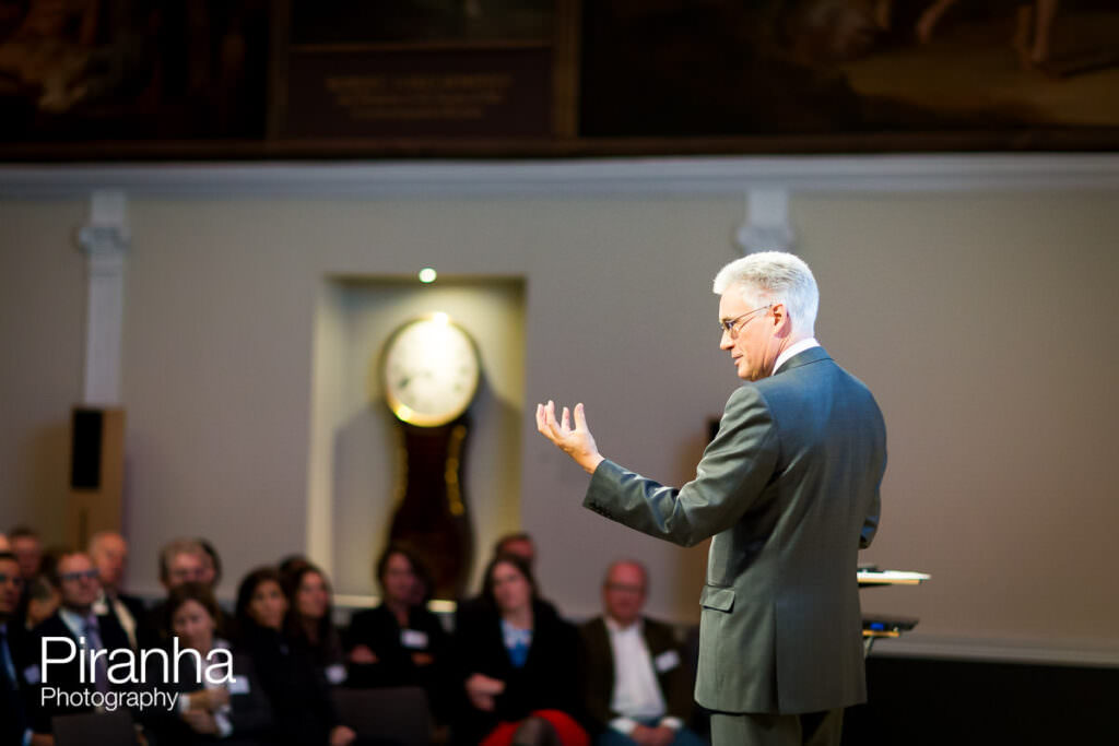 Corporate event photography for London management consultants at the RSA - Royal Society of Arts - Speaker presenting
