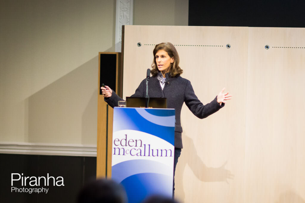 Corporate event photography for London management consultants at the RSA - Royal Society of Arts - presenter at podium