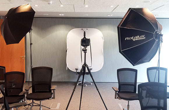 studio set up in office