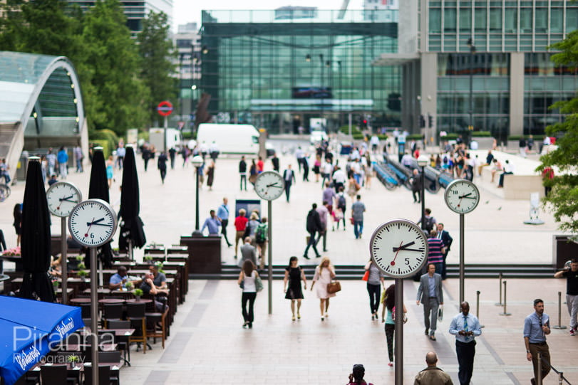 Photography of the centre of London for business website