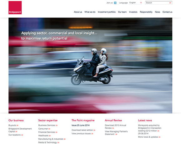 Photograph in Paris for PE company webiste