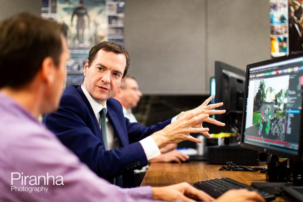 George Osborne speaking at London event - photography by Piranha on the night