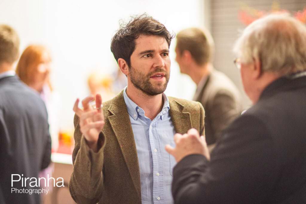 Event photography of guest at London evening event