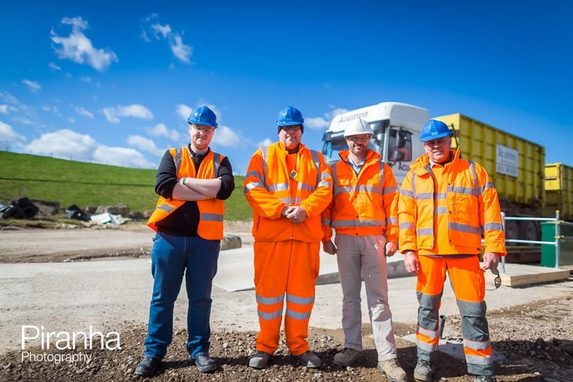 Team Photography of landfill site for PR and press
