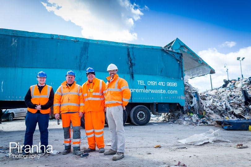 Team Photography of landfill site for PR and press