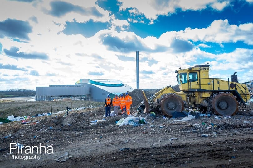 Photography of landfill site for PR and press
