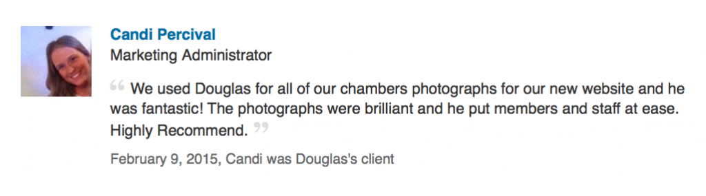 LinkedIn review from barristers chambers in London