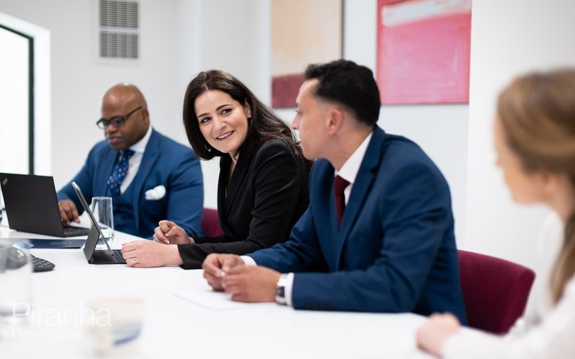 Barristers chambers website photography - working meeting photography