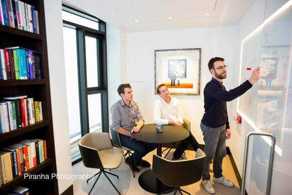 Office working photograph for website