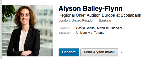 LinkedIn page showing profile image