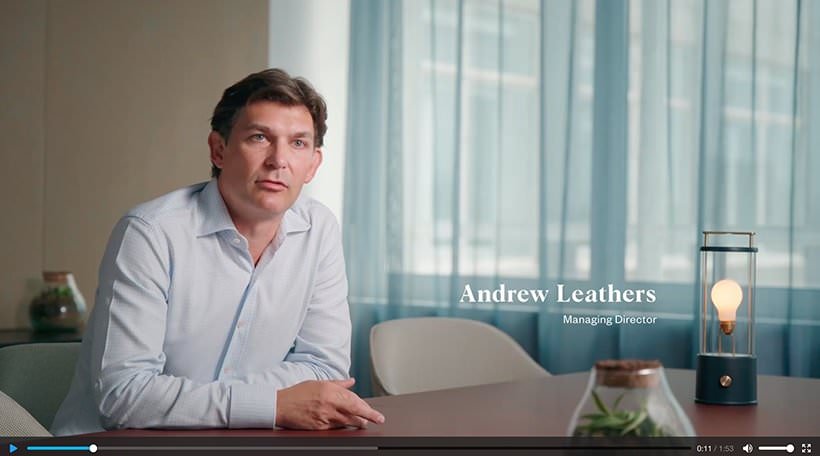 video shot taken from new business video