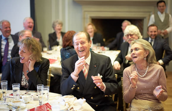 Esther Rantzen and Sir Roger Moore at The Mandarin Oriental