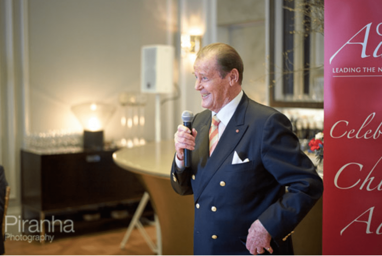Roger Moore presenting awards and London event