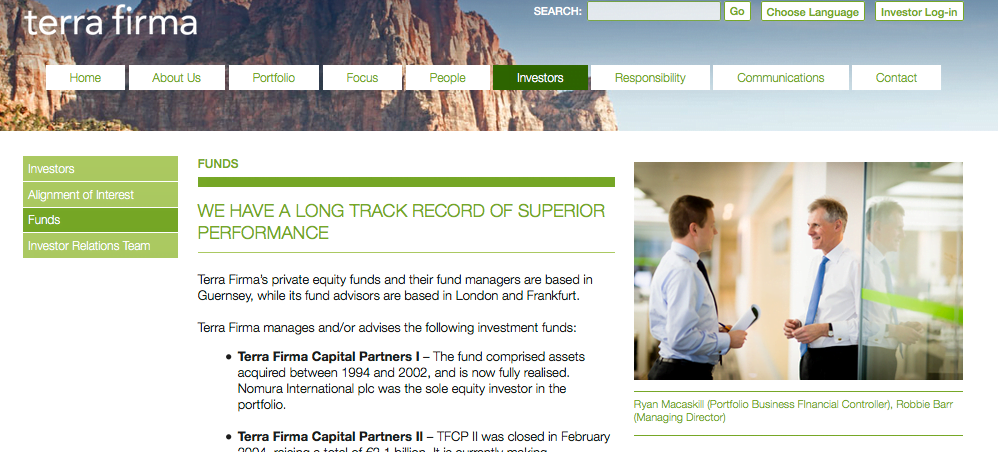 Photography of meeting at Private Equity Companies offices