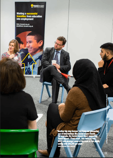 2015 Annual Review Photography for ThinkForward 3 Photograph of Group in discussion for annual report