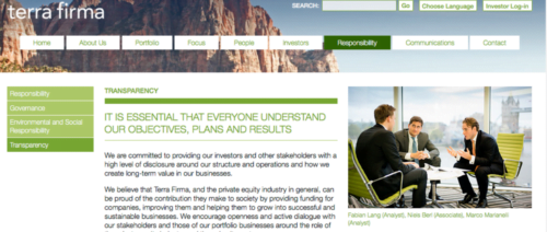 New website photography for private equity company