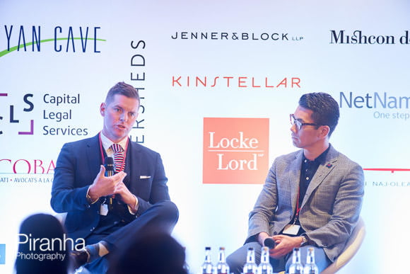 Photography taken over 2 days at the Luxury Law Summit Conference in London 2 Speakers at Luxury Law Summit in London discussing issue