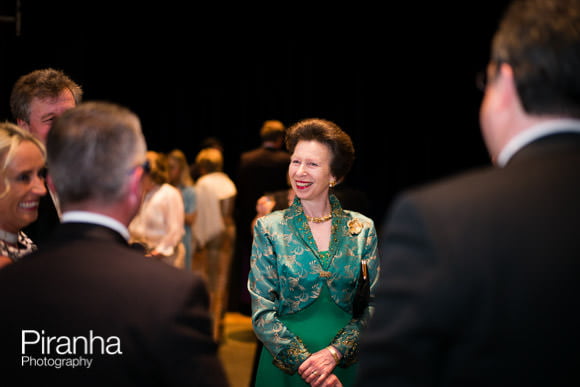 Princess Anne talking to guests at Charity event in London