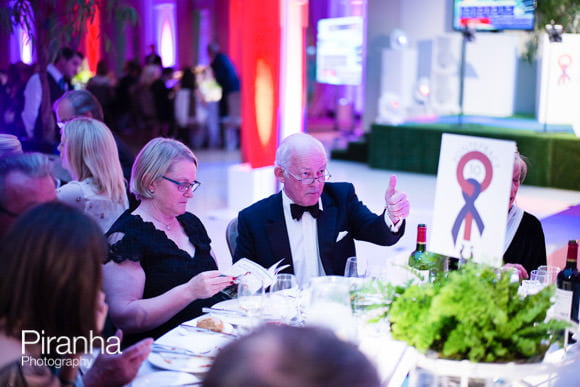 Charity Event at Hurlingham Club in Fulham with HRH Princess Anne 12 Guests bidding during charity auction
