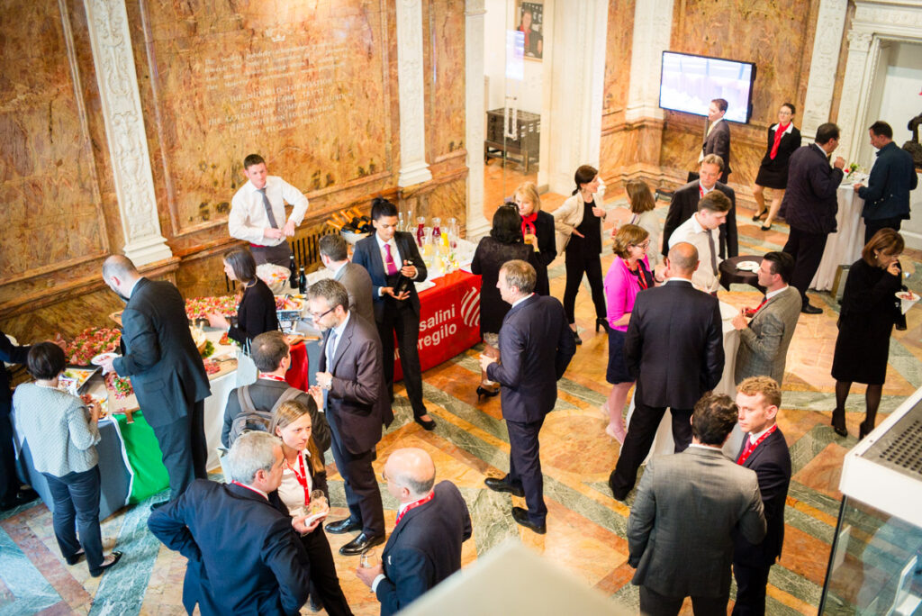 Conference photographer at the Royal Society in London - guests from above