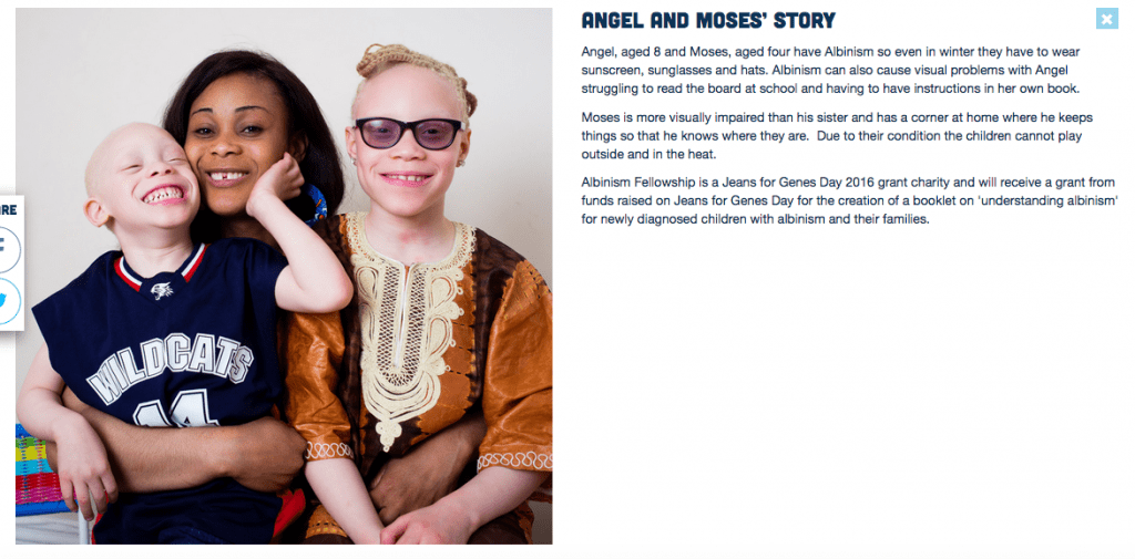 Photography of Children with their Families for Jeans for Genes 3 Mother and children suffering from genetic disorders