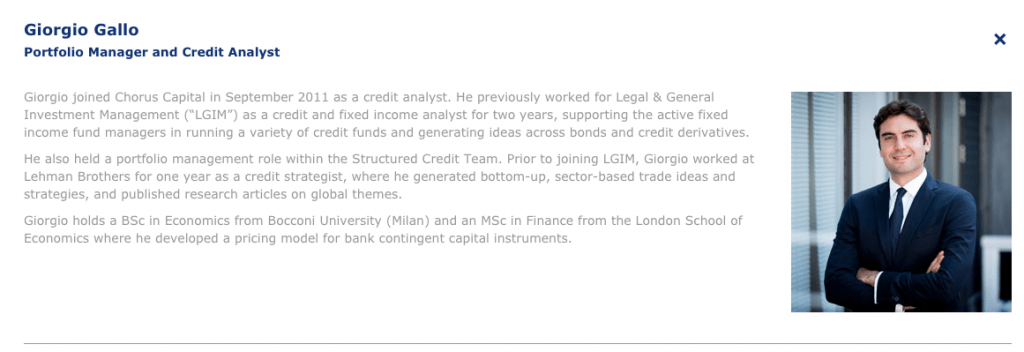 Analyst head shot on website