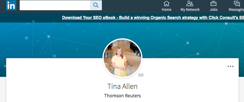 Company staff member head shot on LinkedIn - Photograph taken by Piranha