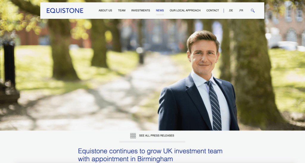 Portrait of new joiner taken in Birmingham for website and other materials