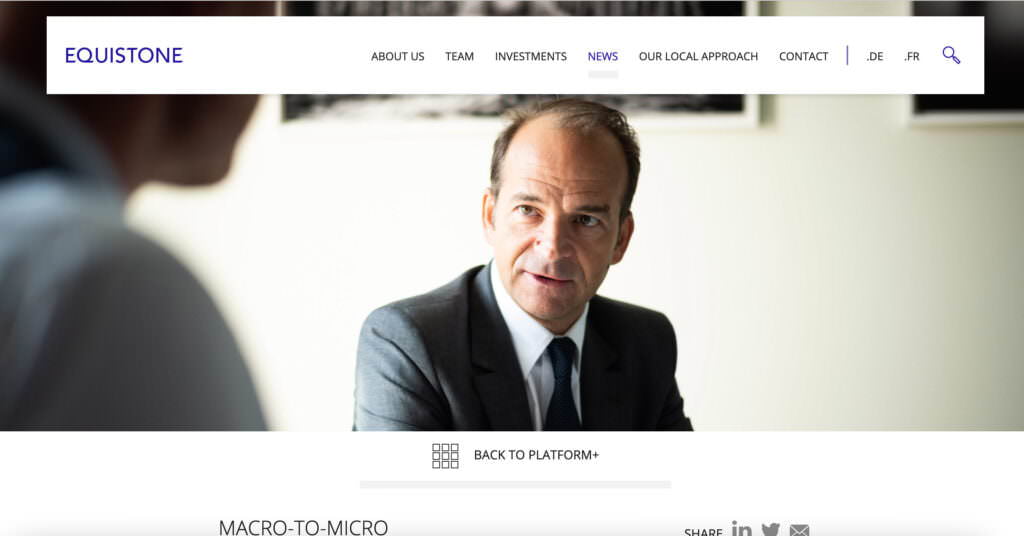 Interview photograph to accompany article