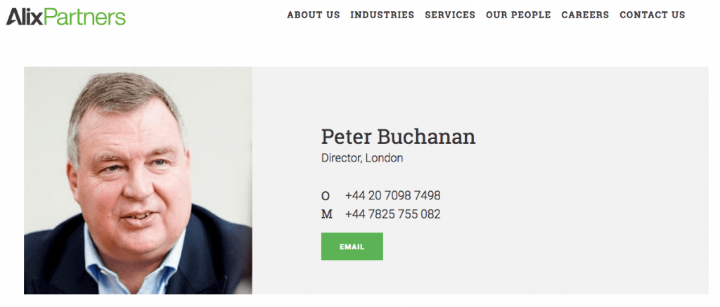 New Contemporary Website for AlixPartners 5 New corporate headshot on website