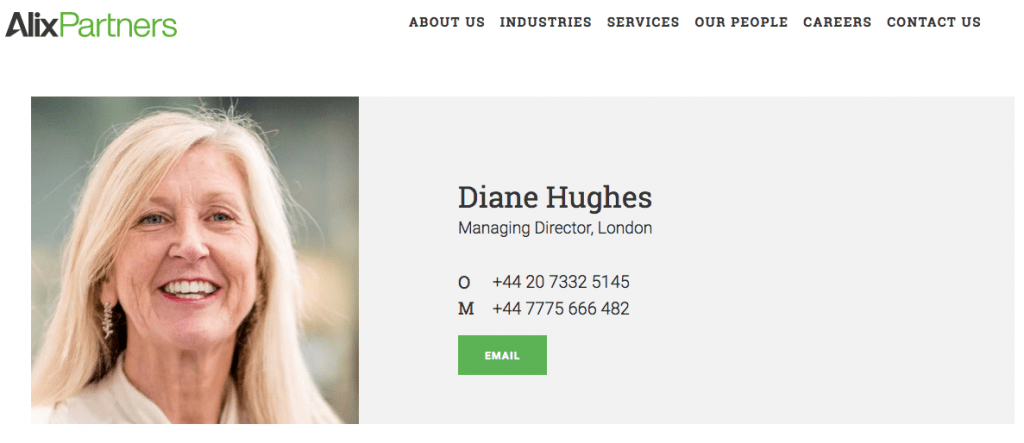 New Contemporary Website for AlixPartners 4 Animated portrait of London employee