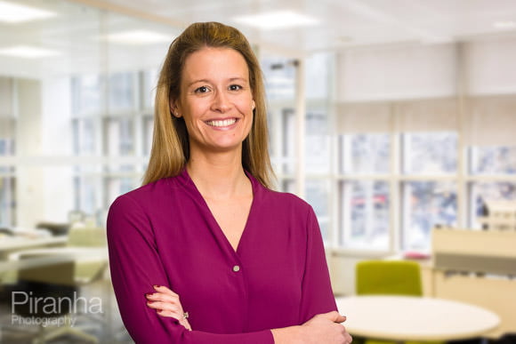 Staff member of construction company - corporate portrait - photograph taken in London offices