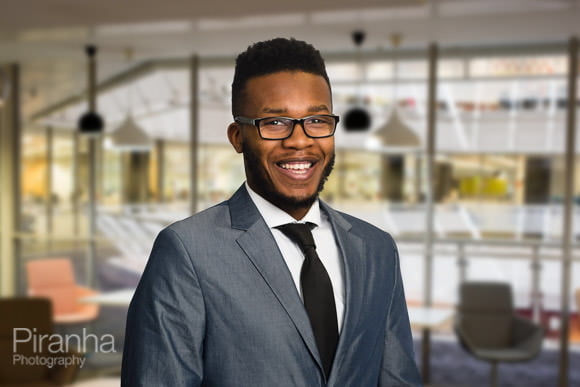 Office Portrait with New Background in London offices