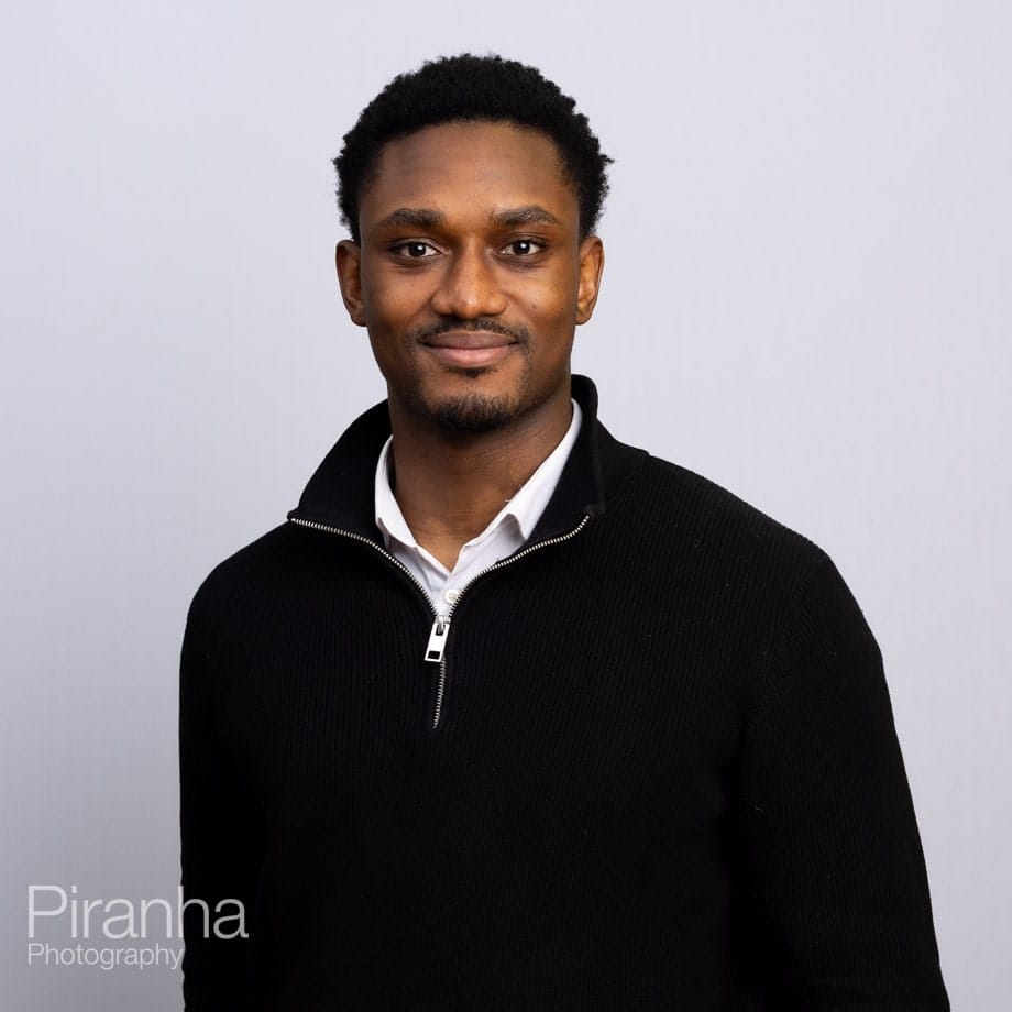 Plain Background Headshot Photography by Team Photographer Matt 4 Headshots against white backdrop.